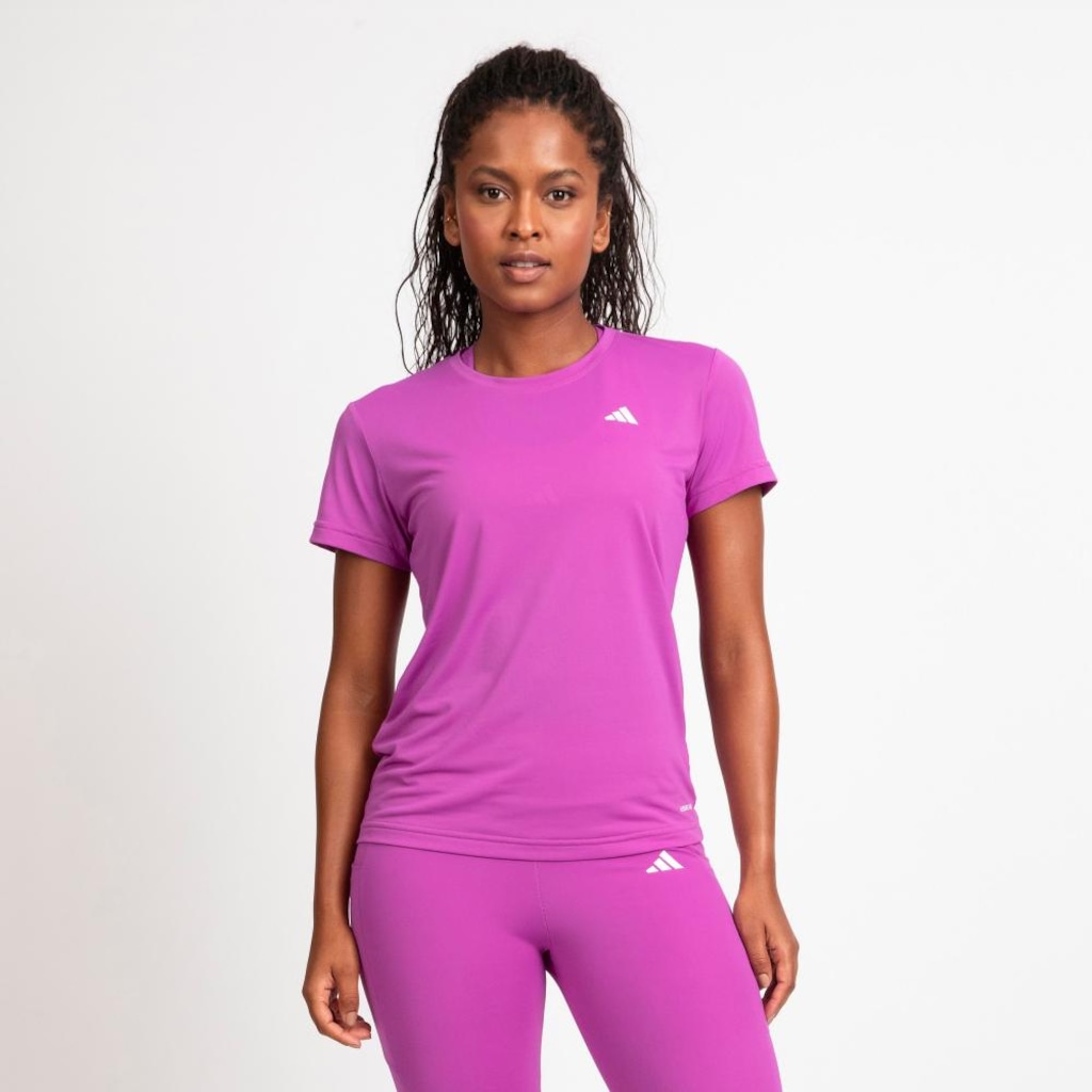 Camiseta Feminina adidas Own The Run 3 Listras
