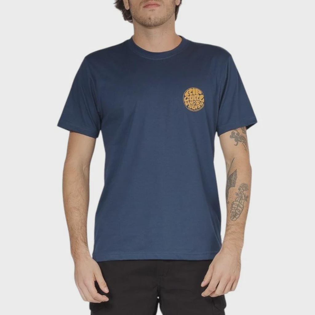 Camiseta Rip Curl Front Wettie Light Navy - Masculina