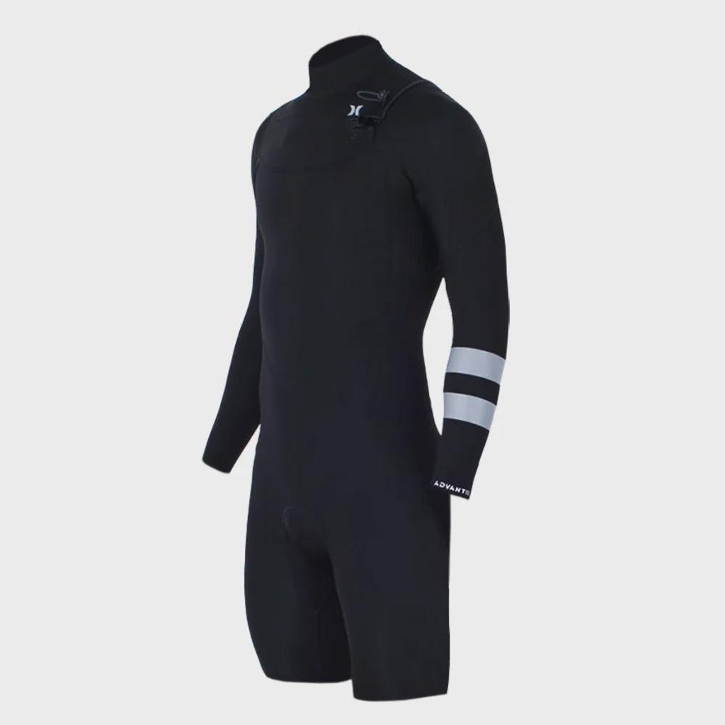 Short John Hurley Advantage 2/2mm Manga Longa Chest Zip Masculino