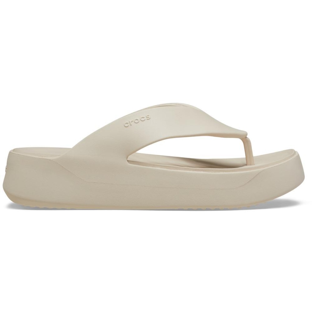 Sandália Feminino Crocs Getaway Plataform Flip Stucco