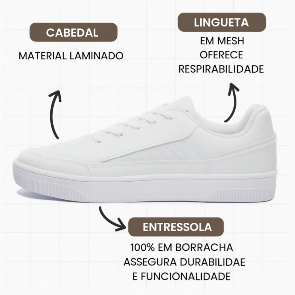 Imagem 3 do produto Kit Tênis Fila Vortex + Meia - Feminino