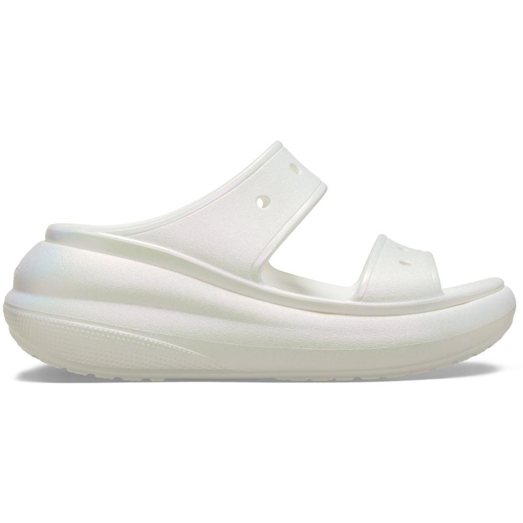 Sandália Crocs Crush Iridescent Sandal White - Unissex