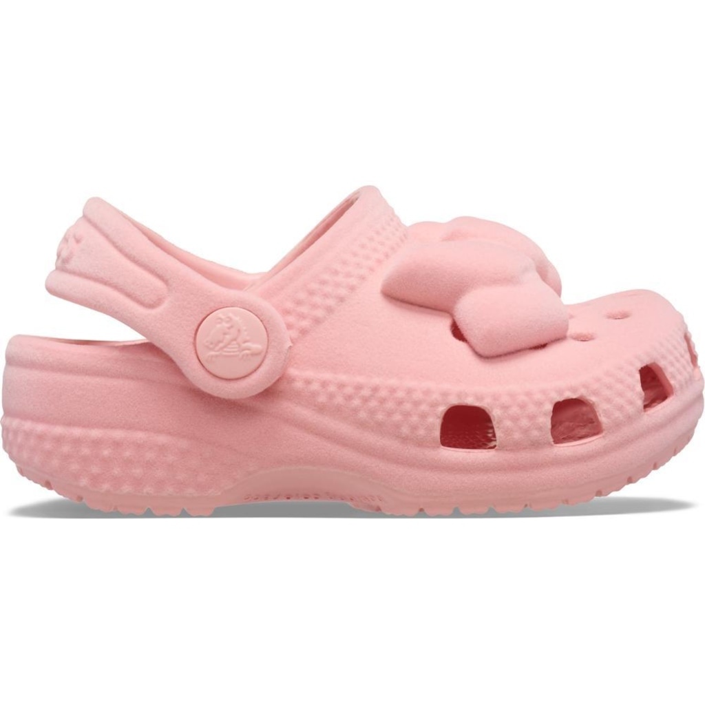 Sandália Crocs Littles Velvet Bow Powder - Infantil