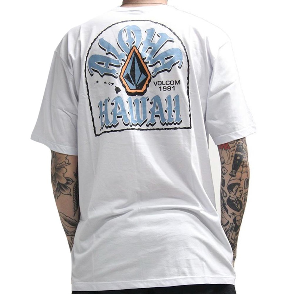 Imagem 2 do produto Camiseta Volcom Chandler SM26 Masculina Branco