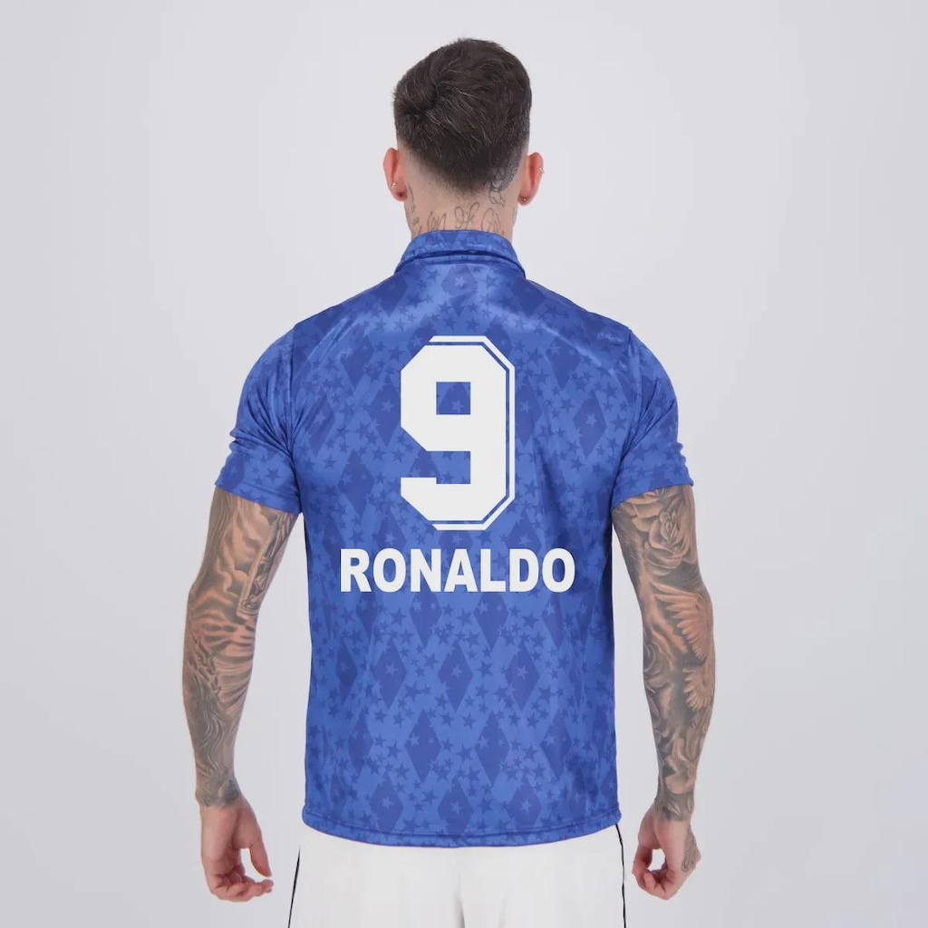 Camisa do Cruzeiro Retrô 1993 9 Ronaldo Masculina