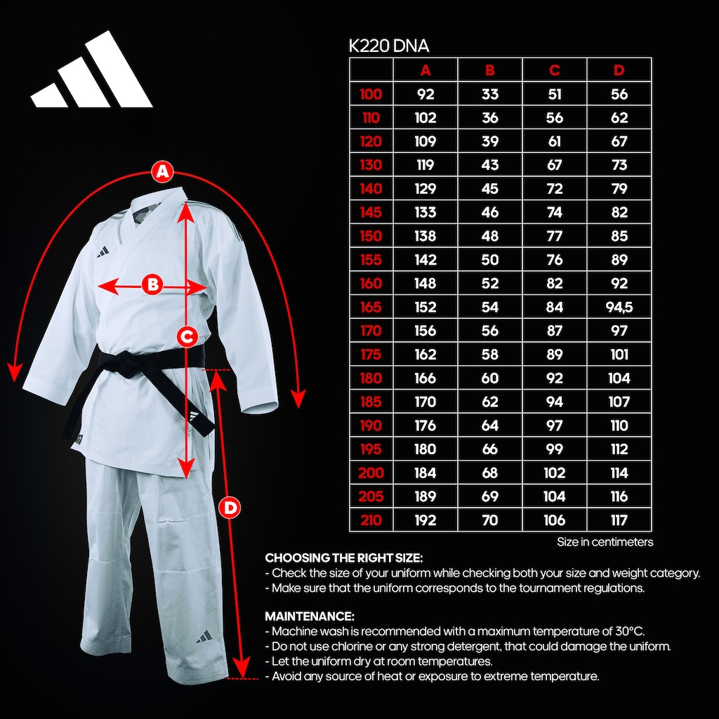 Imagem 5 do produto Kimono Karate Kumite adidas K220DNA WKF Approved Color