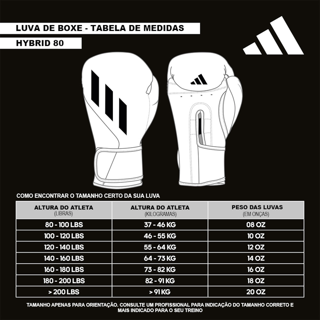 Imagem 3 do produto Luva de Boxe em PU adidas Hybrid 80