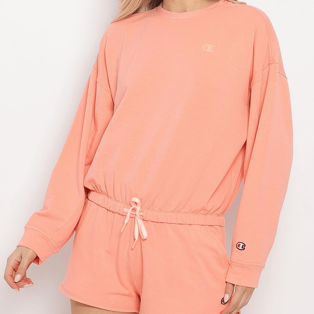 Blusão de Moletom Champion Soft Touch Sweats Drawstring Pullover Feminino