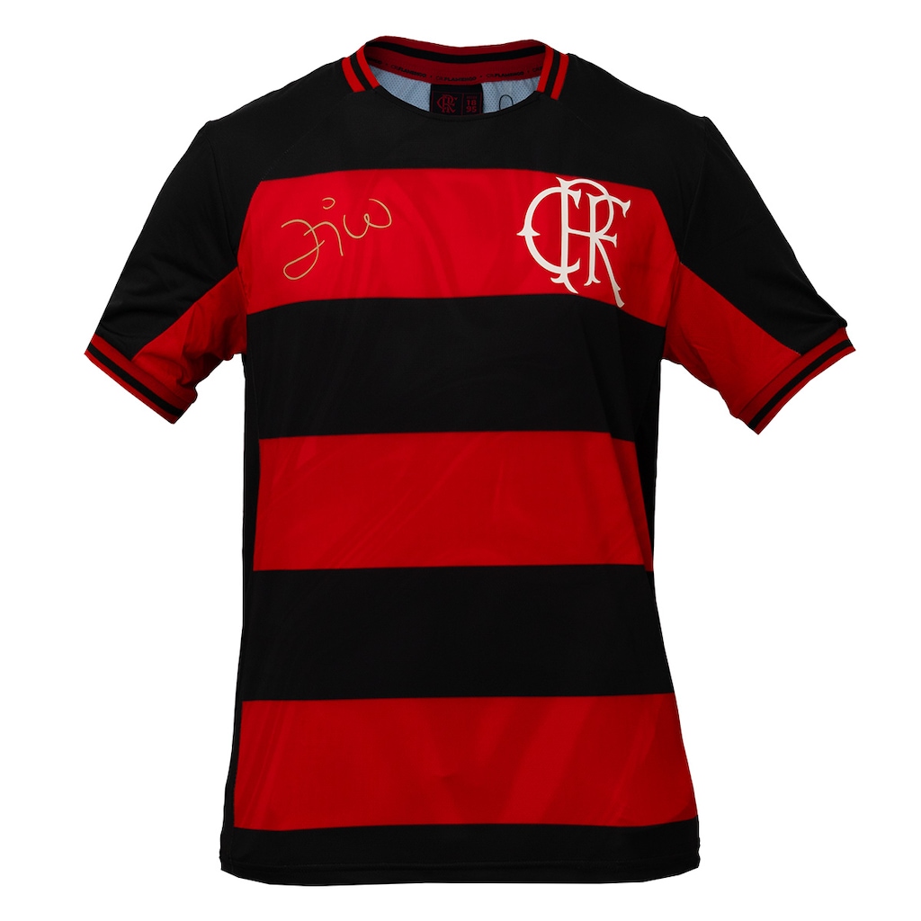 Camisa Do Flamengo Retrô Zico Bench Braziline - Masculino