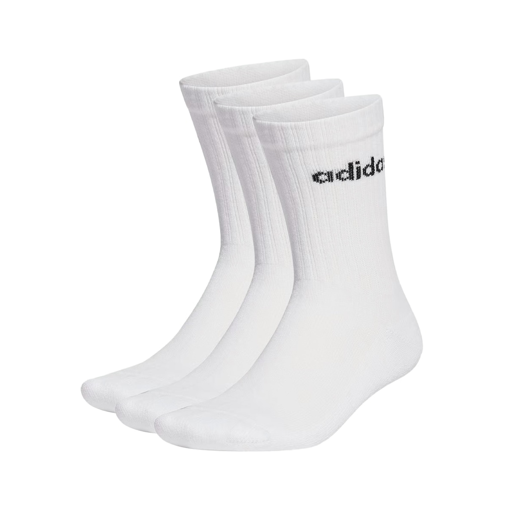 Meia Cano Médio adidas C Lin Crew 3P Unissex