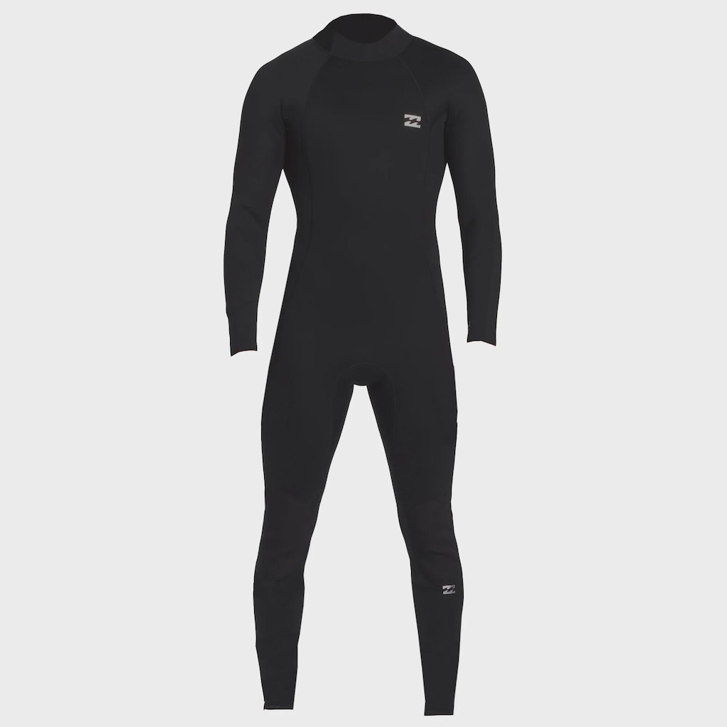 Long John Billabong Foil 302 Full Back Zip Black - Masculino