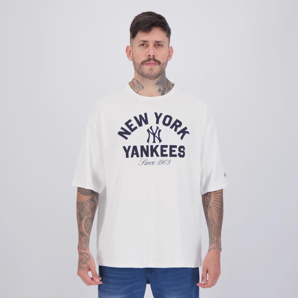 Camiseta New Era MLB New York Yankees Heritage - Masculina