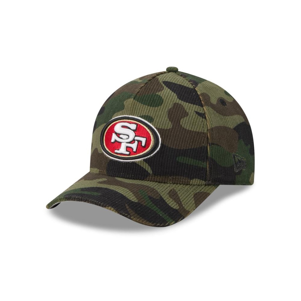 Boné New Era 9Forty M-Crown A-Frame San Francisco 49ers NFL Salute Service 2025 Masculino