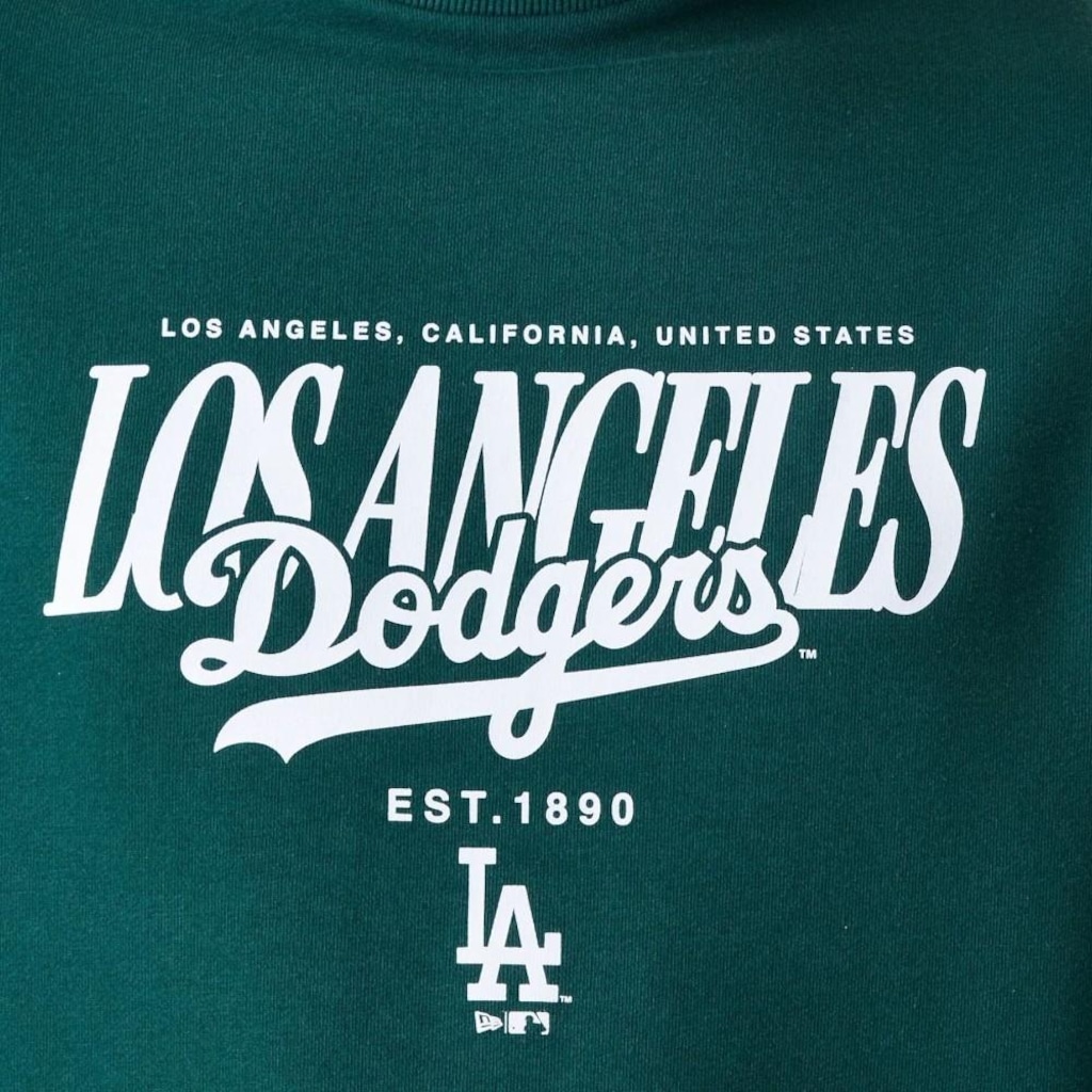 Imagem 3 do produto Blusão de Moletom New Era Los Angeles Dodgers Importado Fleece Top Masculino