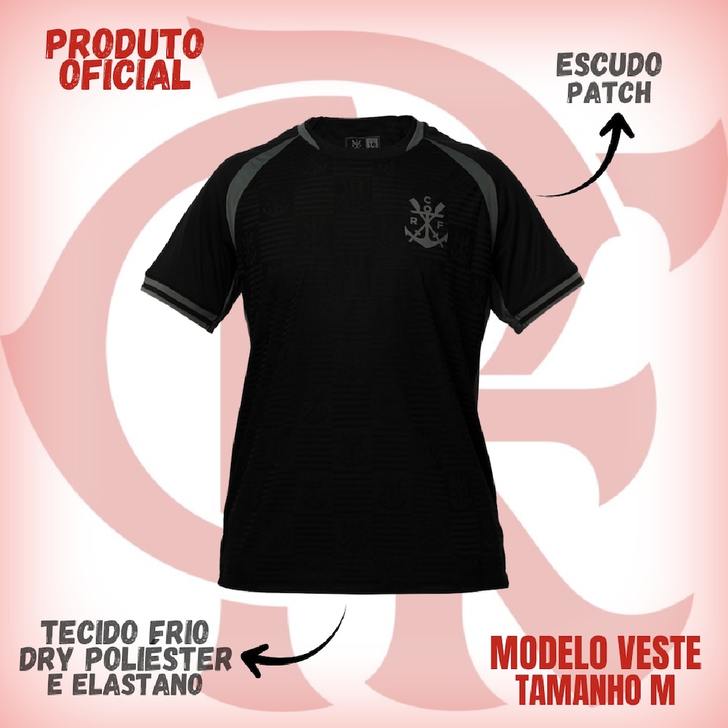 Imagem 2 do produto Camisa do Flamengo Raglan Scored Braziline - Masculina