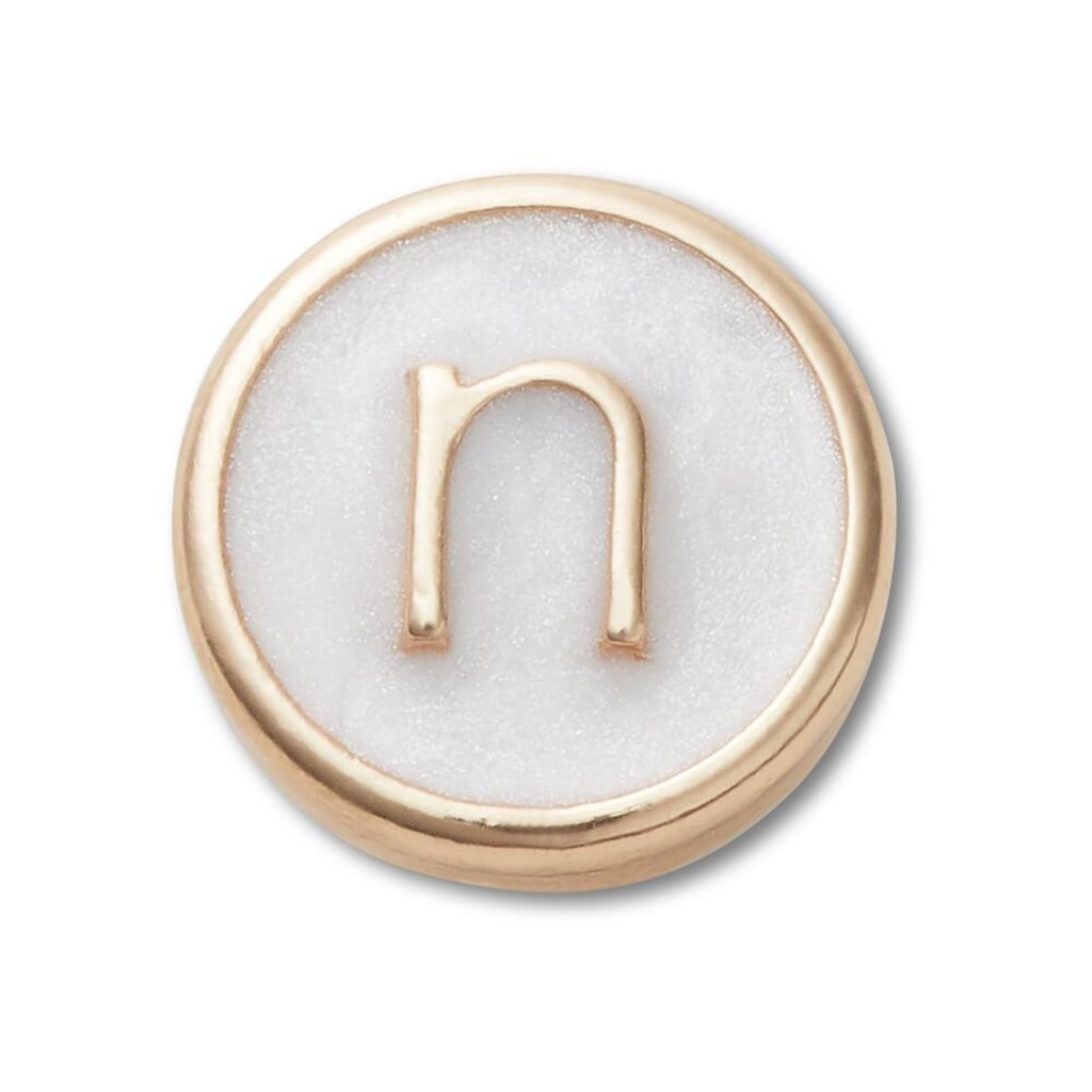 Jibbitz Crocs Letra N Pequena Perolizada