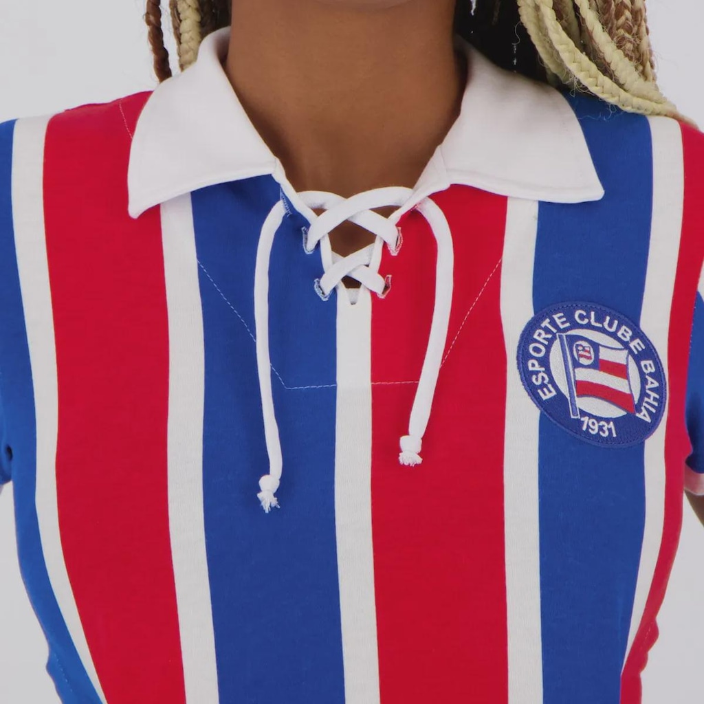 Imagem 4 do produto Camisa Bahia Retrô Cordinha Feminina