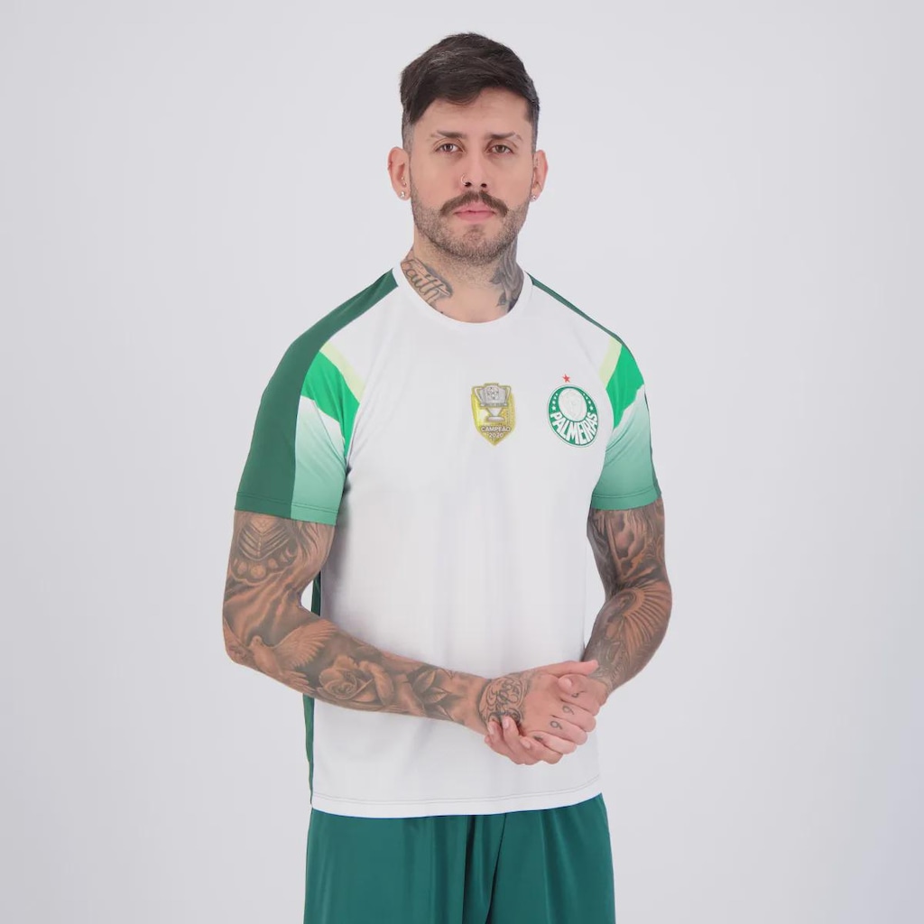 Imagem 2 do produto Camisa Do Palmeiras Alviverde Patch Campeão Copa do Brasil 2020 Masculina