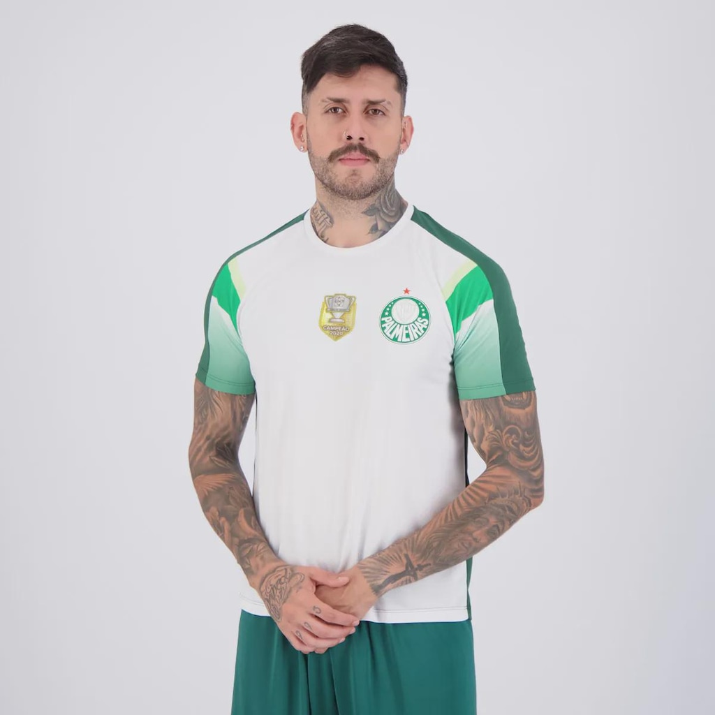 Imagem 3 do produto Camisa Do Palmeiras Alviverde Patch Campeão Copa do Brasil 2020 Masculina