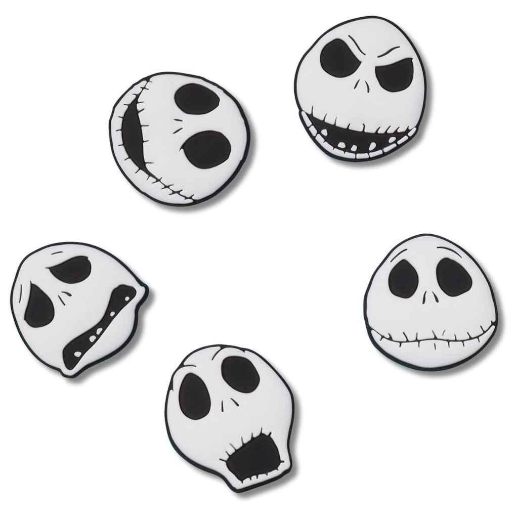 Kit Jibbitz Crocs NBC Jack Skellington Pack com 5 Peças