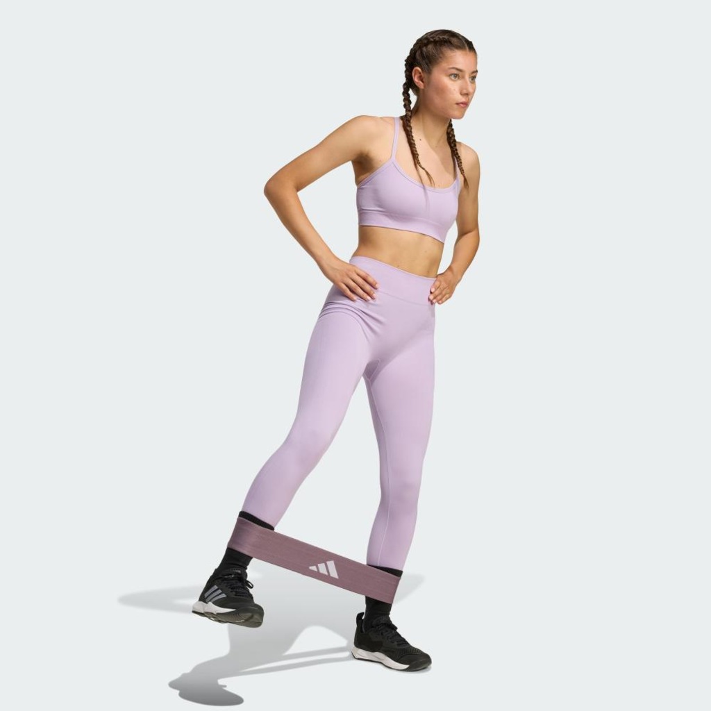 Imagem 4 do produto Top adidas de Suporte Leve em Malha Workout Essentials Feminino