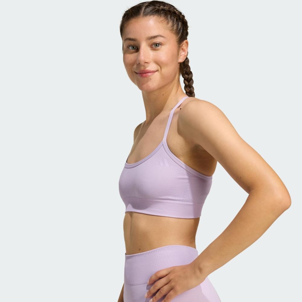 Imagem 5 do produto Top adidas de Suporte Leve em Malha Workout Essentials Feminino