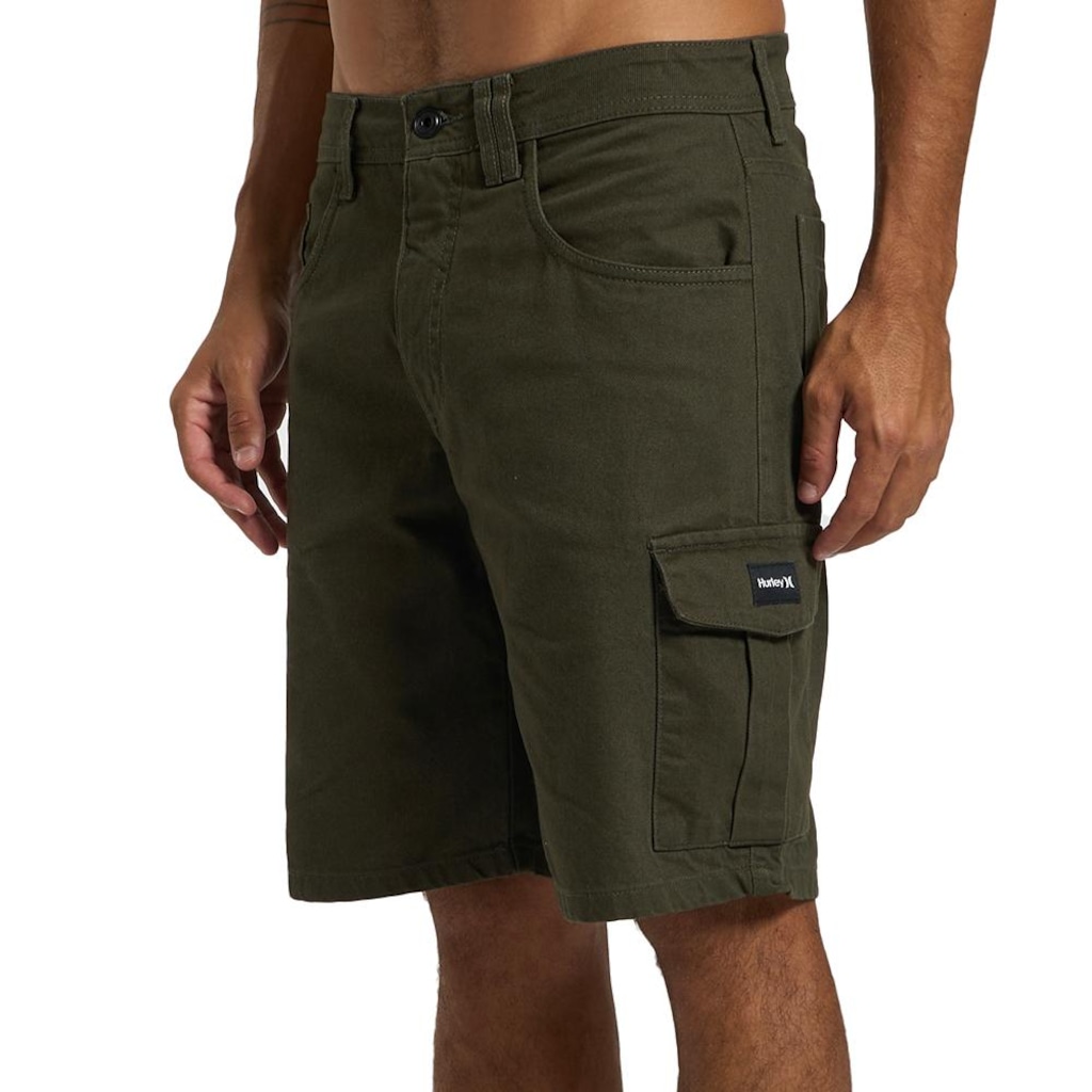 Imagem 3 do produto Bermuda Hurley Sarja Cargo SM26 Masculina Militar