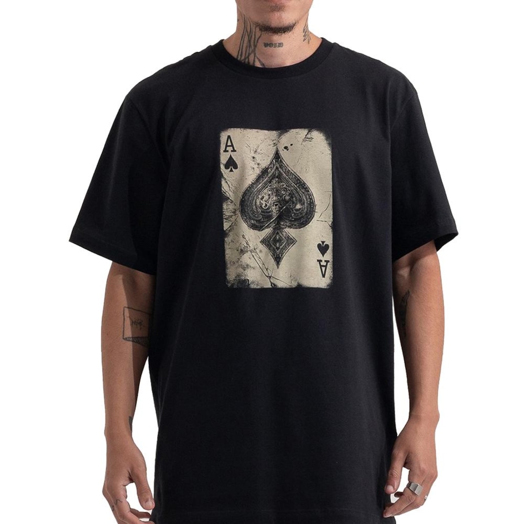 Camiseta MCD Aviamentação As De Espada SM26 Masculina