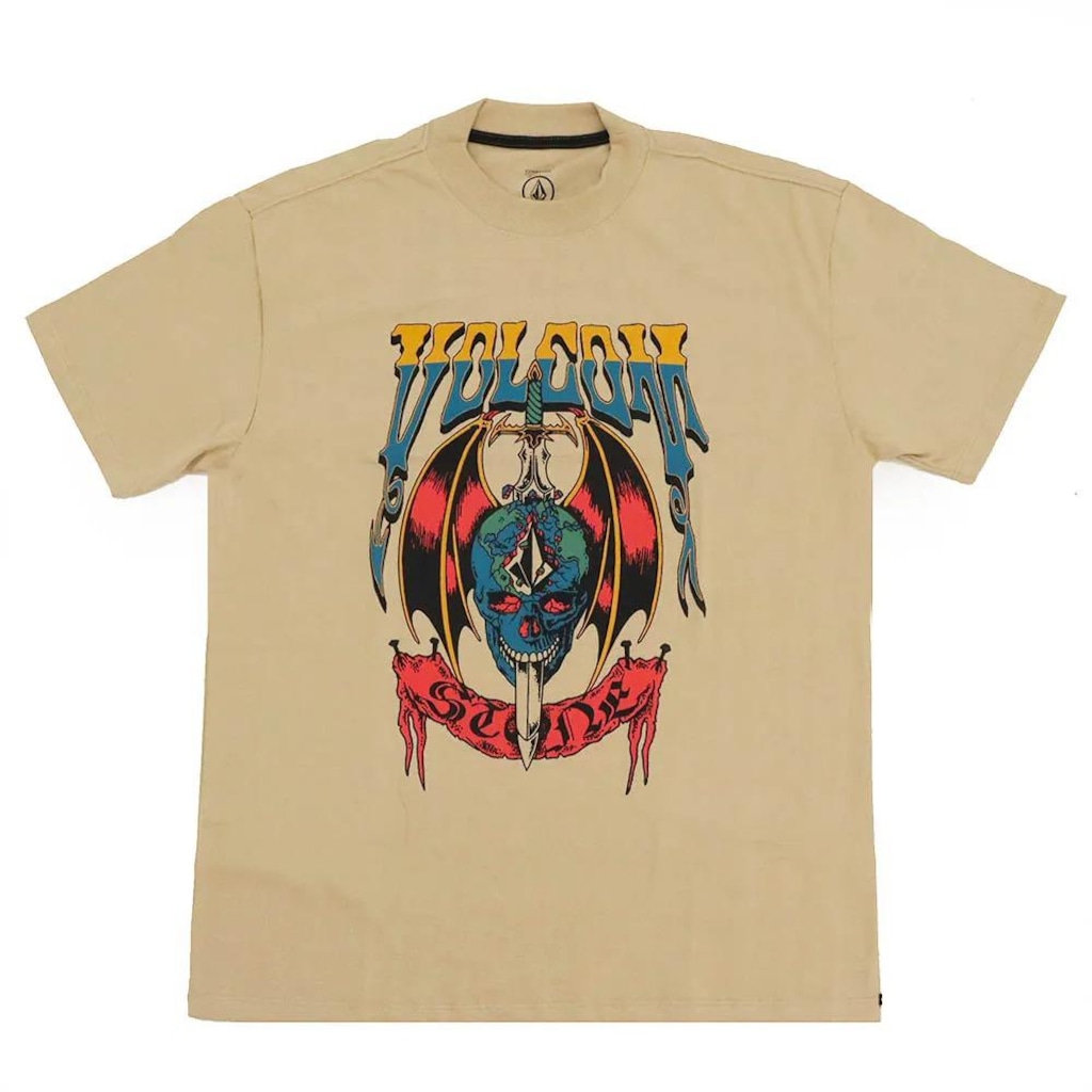 Camiseta Volcom Comfort World Weapon SM26 Masculina