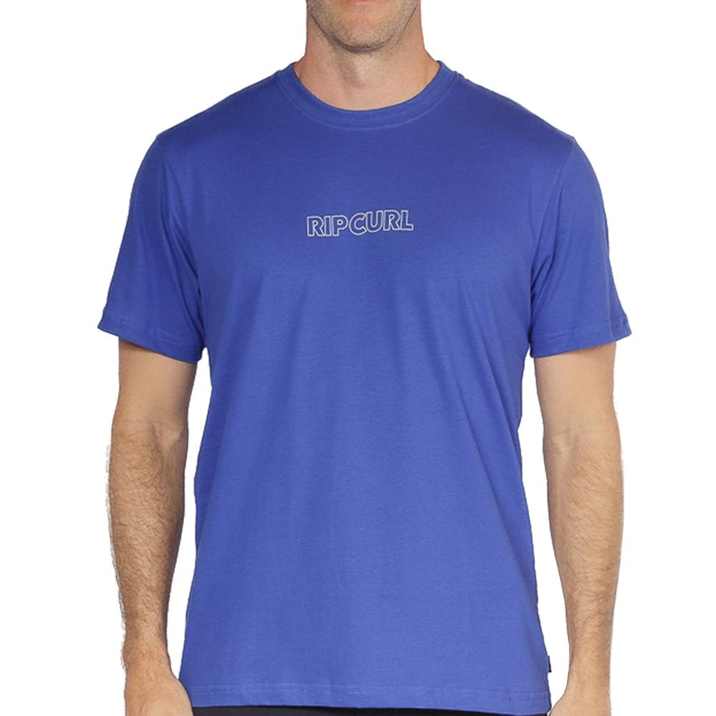 Camiseta Rip Curl Outline Eletric Cobalt Masculina
