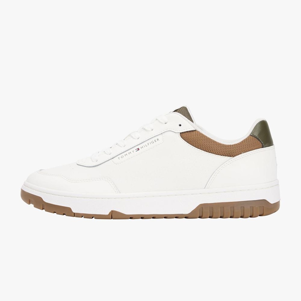 Imagem 5 do produto Tênis Masculino Tommy Hilfiger TH Basket Core LTH Ecru Arm Green