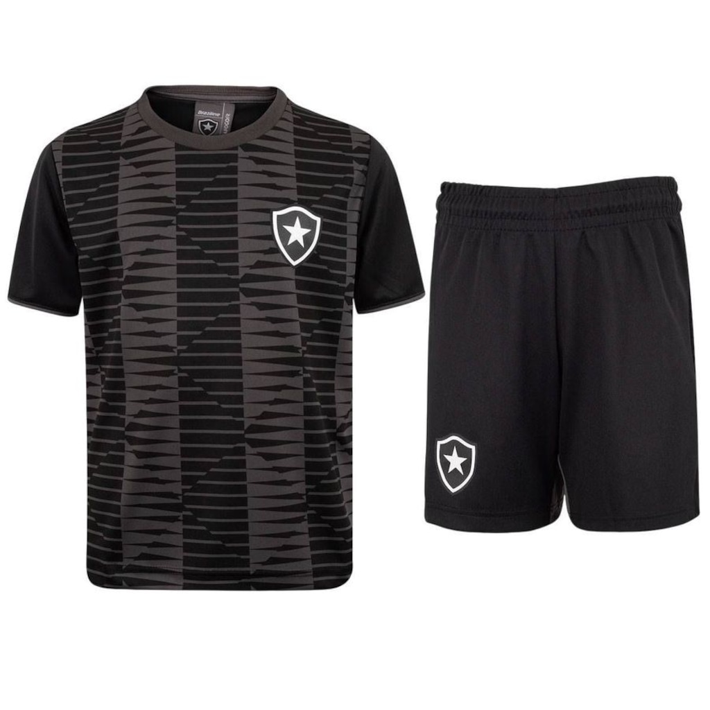 Kit Uniforme Botafogo Braziline Infantil