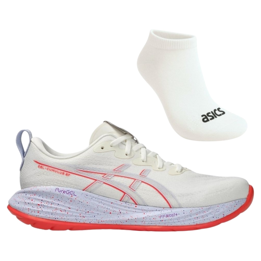 Kit Tênis Masculino ASICS Gel-Cumulus 27 Tokyo + 1 Par de Meia