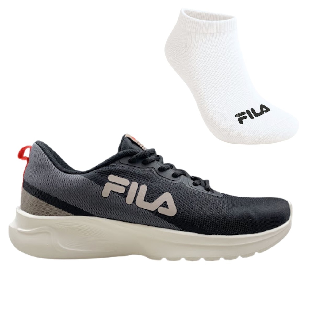 Kit Tênis Masculino Fila Vector + 1 Par de Meia