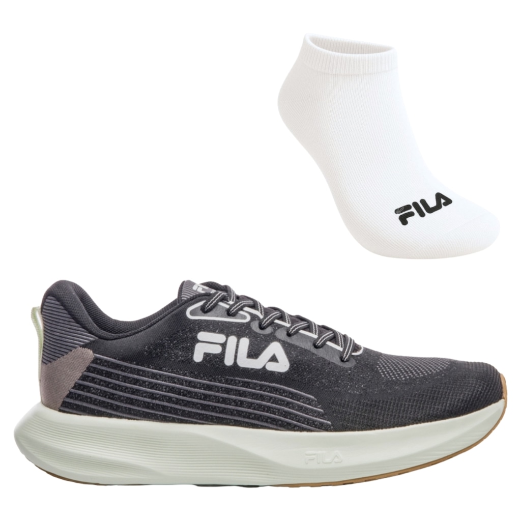 Kit Tênis Feminino Fila Endurance + 1 Par de Meia