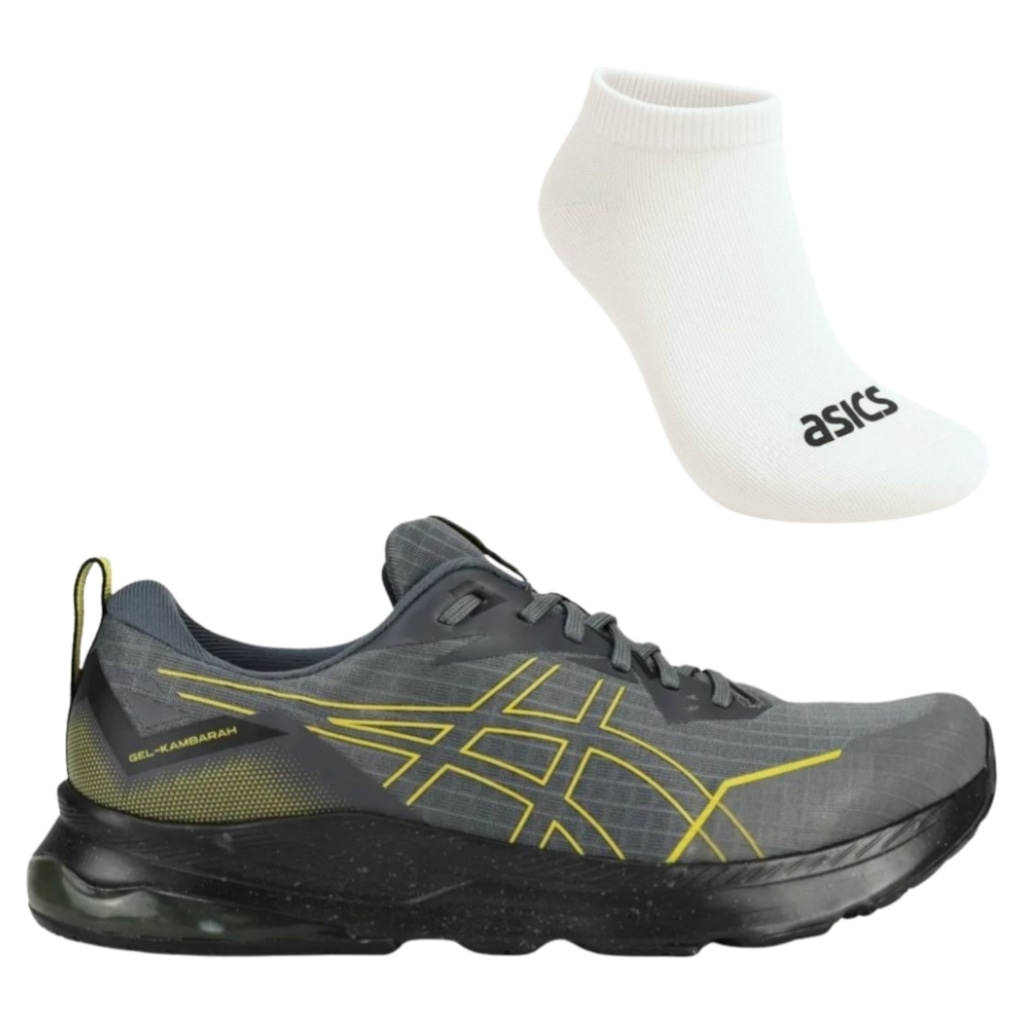 Kit Tênis Masculino Asics Gel-Kambarah + 1 Par de Meia
