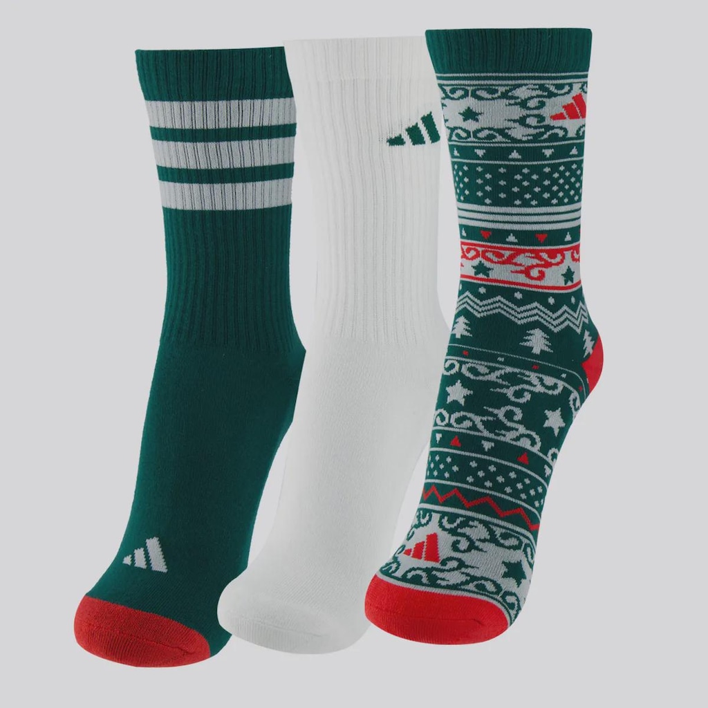 Kit Meia adidas GFX Cano Alto 3 Pares
