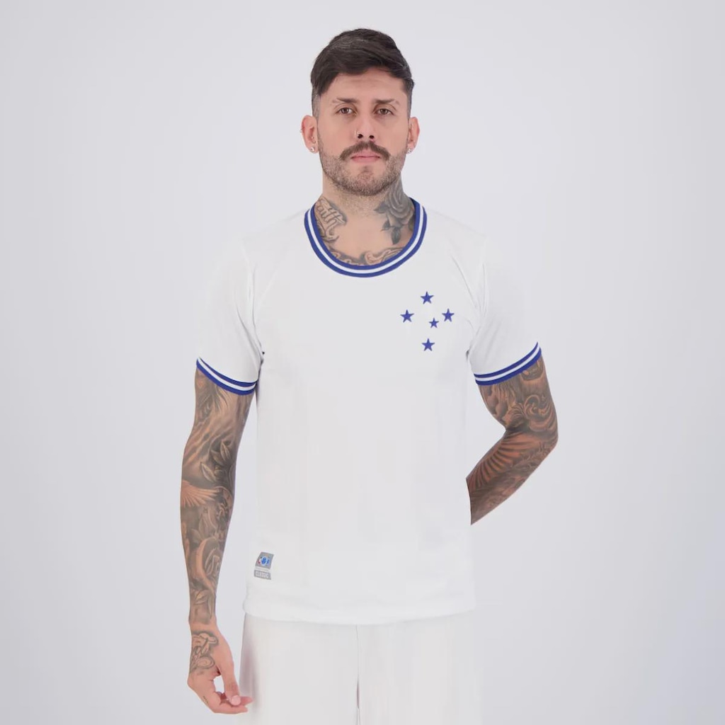 Camisa Cruzeiro Retrô Jacquard Masculina