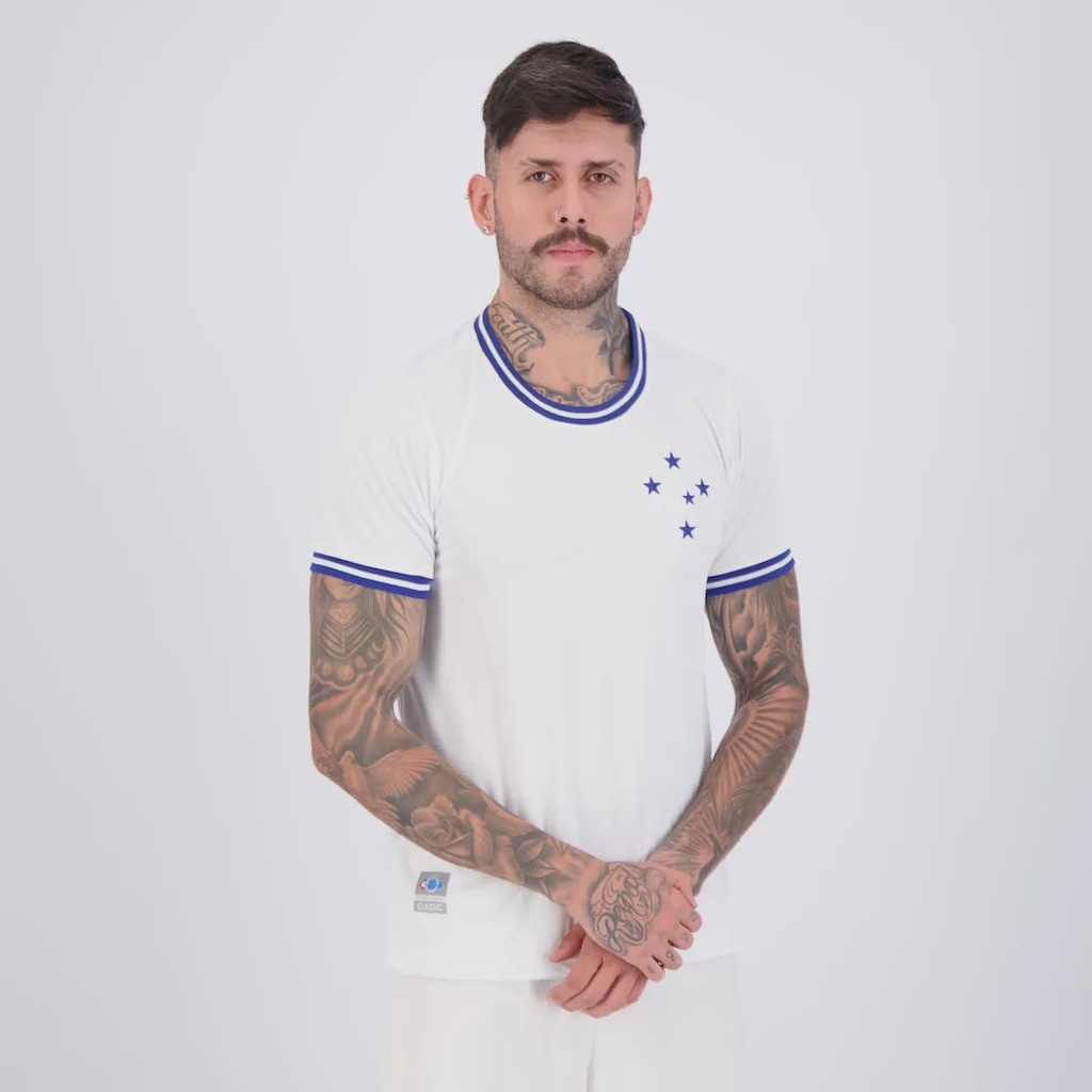 Imagem 2 do produto Camisa Cruzeiro Retrô Jacquard Masculina