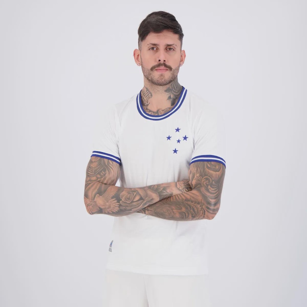Imagem 3 do produto Camisa Cruzeiro Retrô Jacquard Masculina