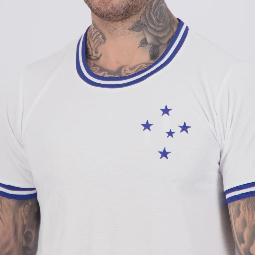 Imagem 5 do produto Camisa Cruzeiro Retrô Jacquard Masculina