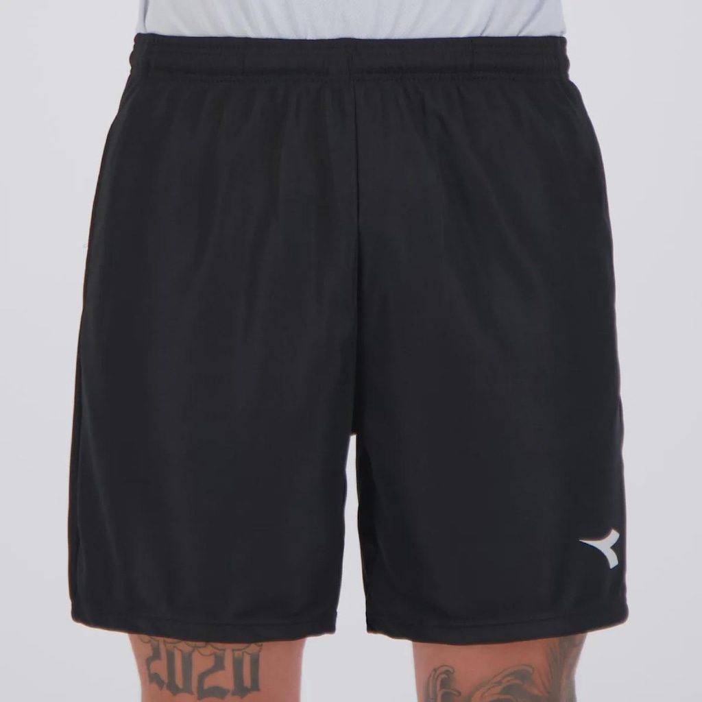 Bermuda Diadora Logo Com Bolso Masculina