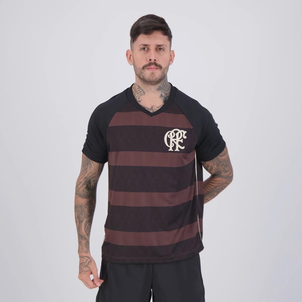 Camiseta do Flamengo Consciência Negra 25/26 Braziline Masculina - Foto 1