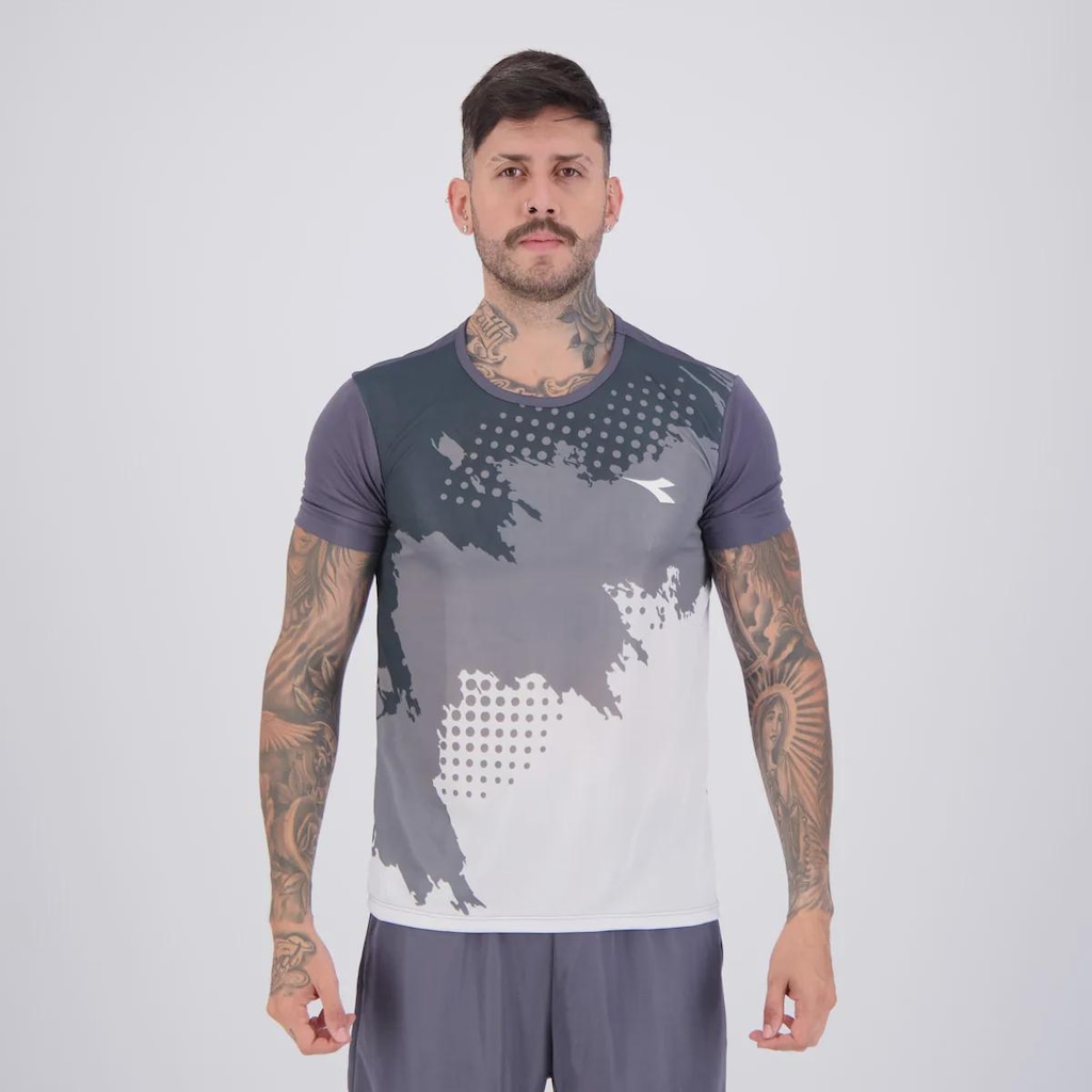 Camiseta Diadora Esportiva Logo Masculina
