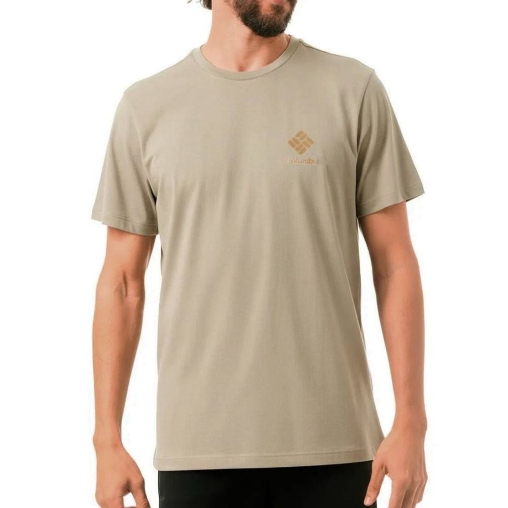 Camiseta Columbia M/C CSC Stacked Logo Masculina