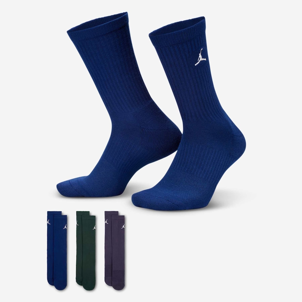 Meia Jordan Everyday Crew (3 Pares) Unissex
