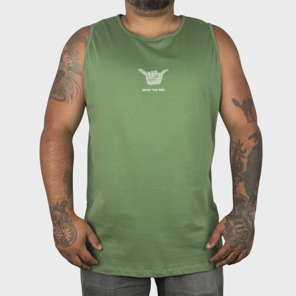 Camiseta Regata Hang Loose Ride Plus Size Masculina