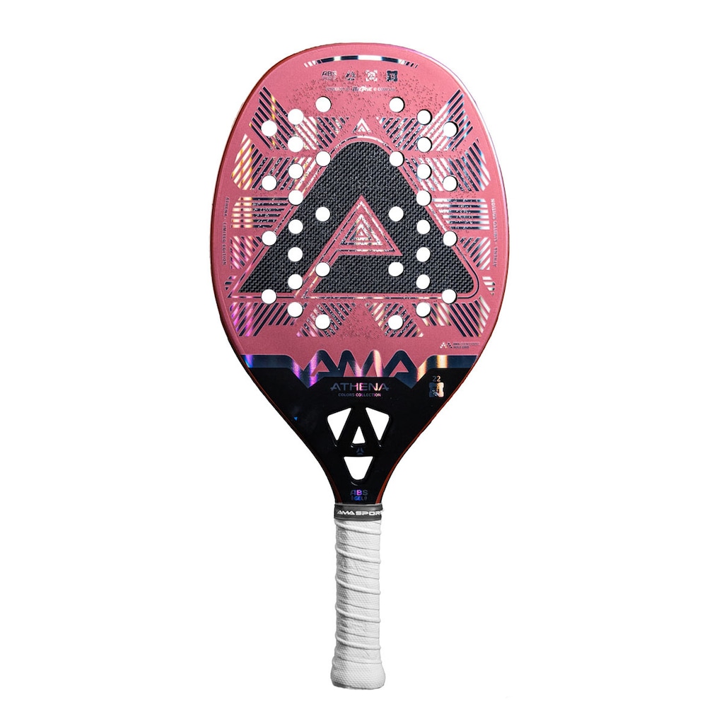 Raquete Beach Tennis Ama Sport Athena Pink 3k Titanium 2026 - Foto 1