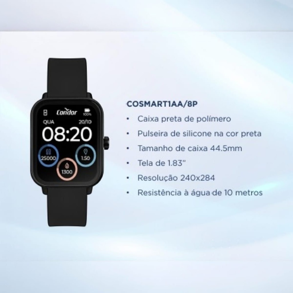 Imagem 4 do produto Relógio Condor Smartwatch Digital