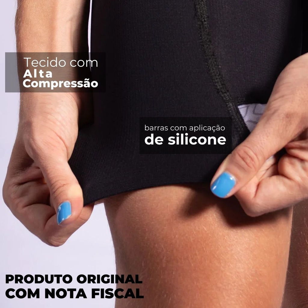 Imagem 4 do produto Bretelle Ciclismo Feminino ERT Lady com Zíper Forro em Gel